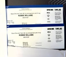 09.09.26 2x 1. Kat. Sitzplätze Robbie Williams in Zürich