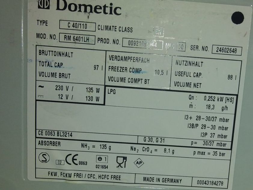 Frigoriferi: Dometic RM 6401LH Kühlschrank – Usato da Heiden venduto da rai9182 3