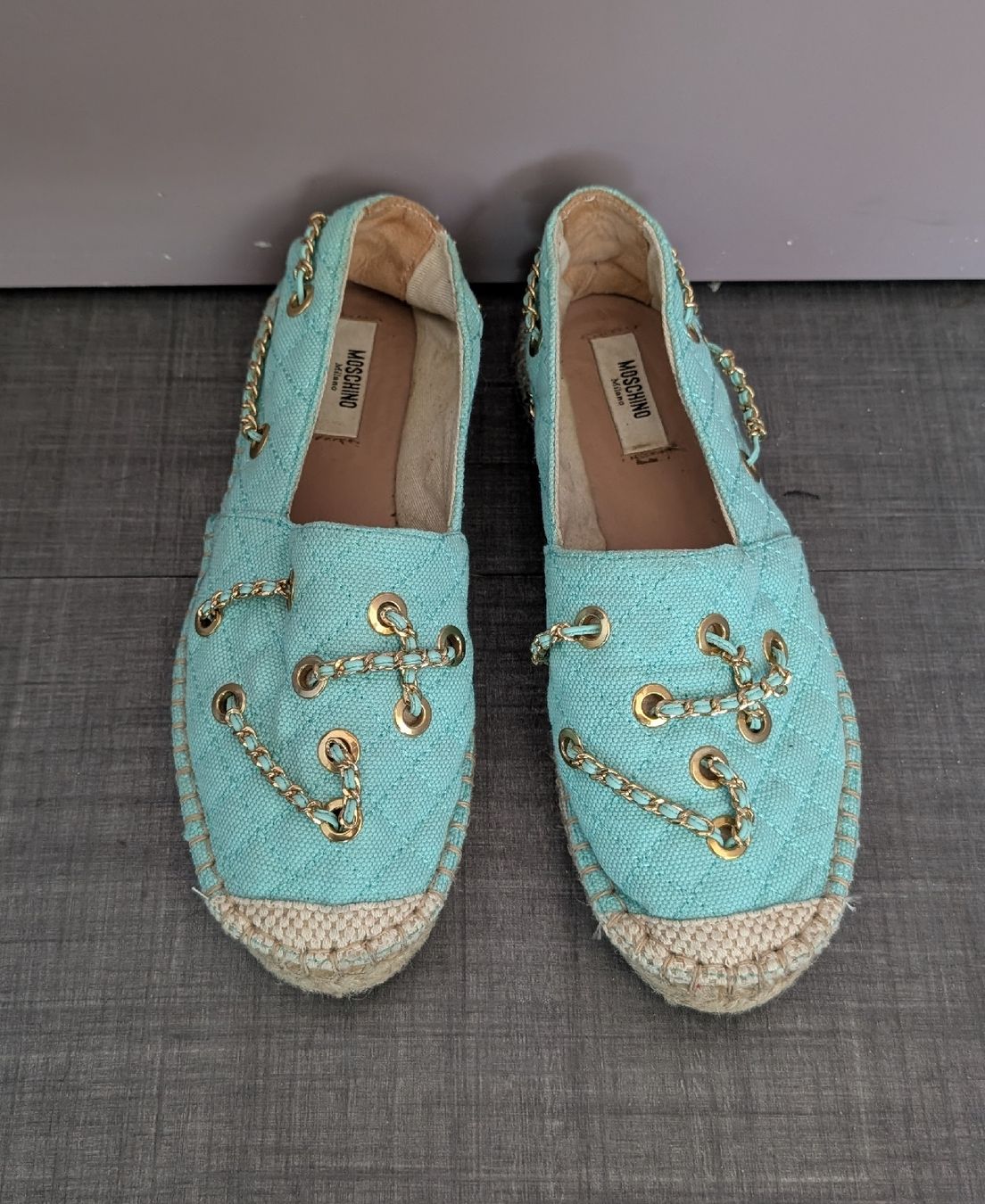 Moschino Scarpe da donna: Moschino Espadrilles, Size 38, turquoise – Nuovo (secondo la descrizione) da Meyrin venduto da att_mgj5 3