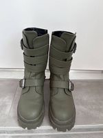 Bottines d'hiver kahki 