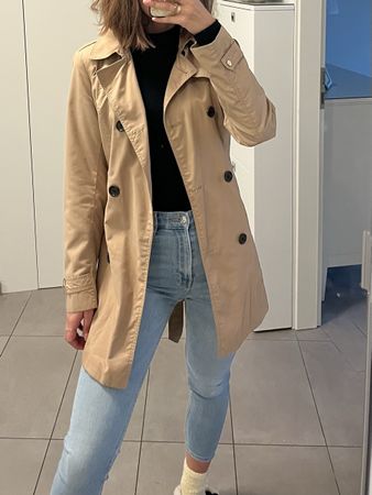 Trench Coat beige taille M stradivarius