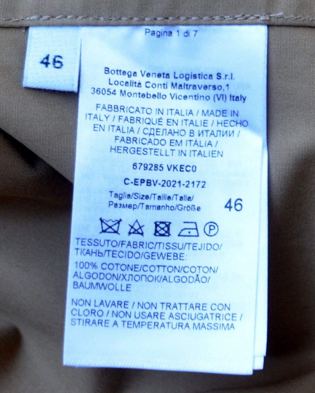 Bottega Veneta Hemden: Bottega Veneta  Hemd / Chemise  46 – Gebraucht aus Collonges von arashee 4