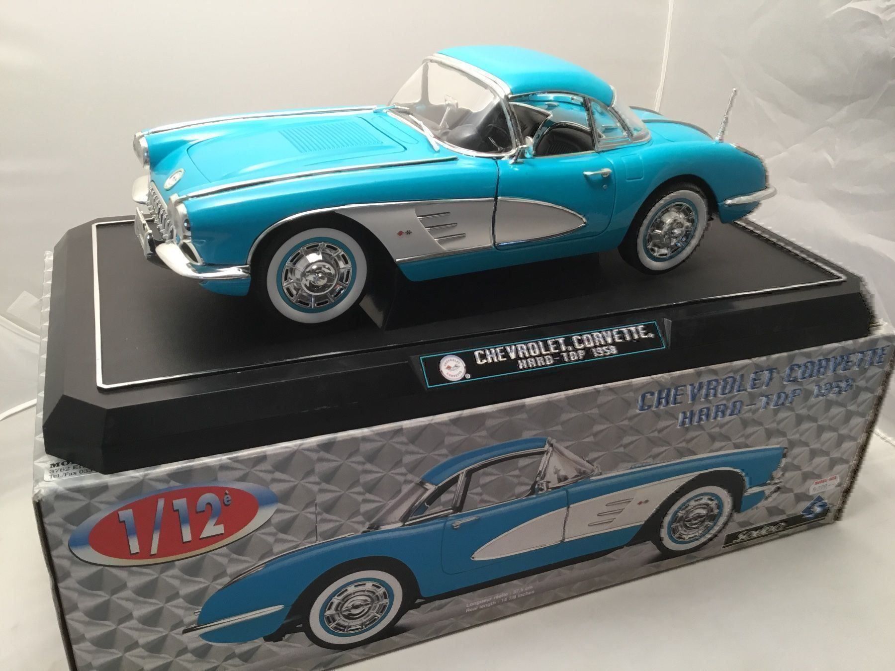 Chevrolet Modellautos: Chevrolet Corvette 1958 / Grossmodell – Neu und originalverpackt aus Erlenbach im Simmental von Model_box 1