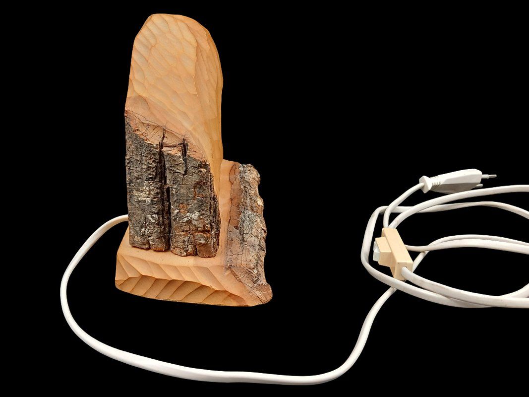 Lampen: Holzlampe mit Kristall – Gebraucht aus Hünenberg von Restwert_Zug 7