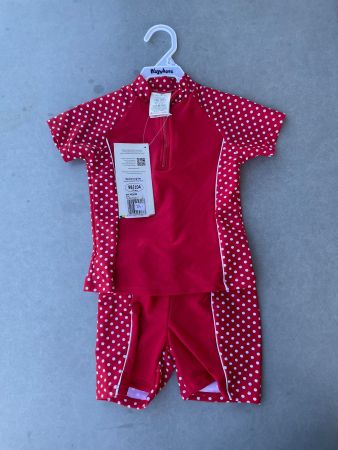 Playshoes UV-Badeanzug, Gr. 98/104, Neu, Rot/Weiss!