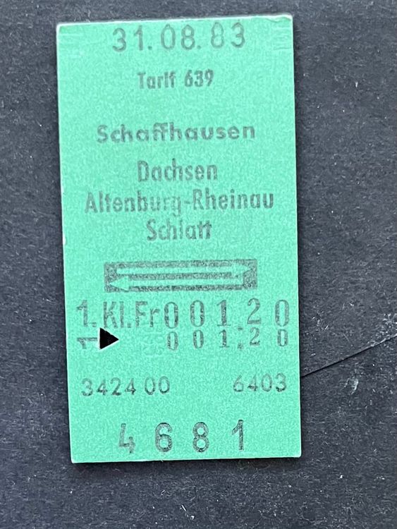 Schaffhausen Dachsen AltenburgRheinau Schlatt/ 1. Klasse Kaufen auf Ricardo