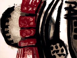 Romeny Edlef  Gouache auf Arches 1966