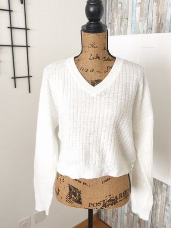 Noisy May Weiss Pullover Groess S Fruehling/Sommer Leicht 