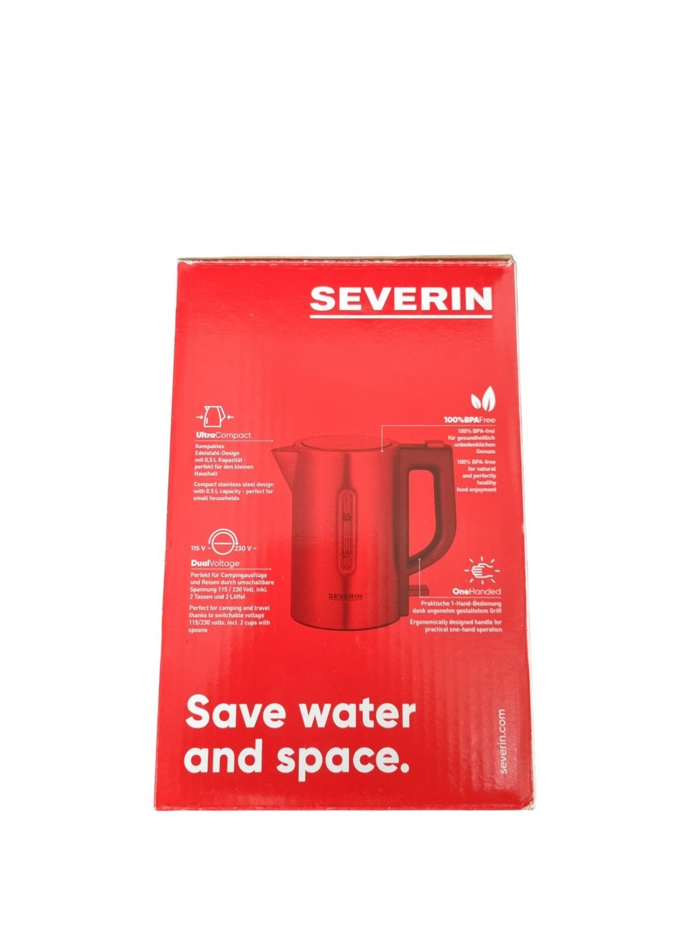 Wasserkocher: SEVERIN Mini Reise-Wasserkocher  0,5 L – Neu (gemäss Beschreibung) aus Wangen b. Olten von Restwert_Wangen 4
