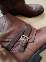 Braune Lederstiefel von Geox Respira, Gr. 38 - Neu!