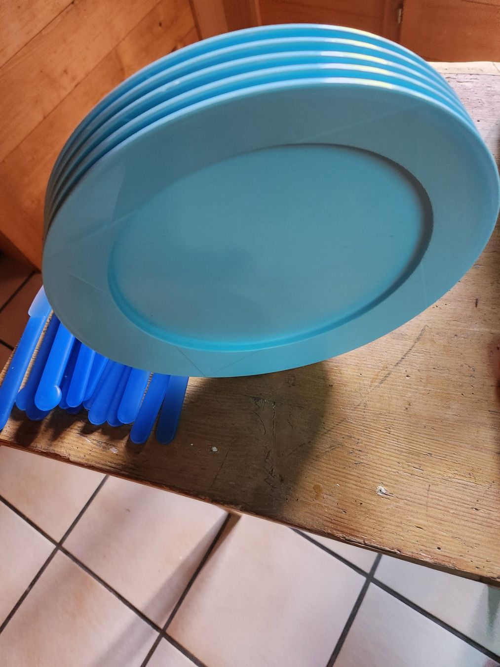 Tupperware Teller: Tupperware Camping/ Picknick Teller 5Stk – Gebraucht aus Gstaad von Meiel2020 1