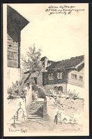 Glarus, Teilansicht mit Wohnhäusern
