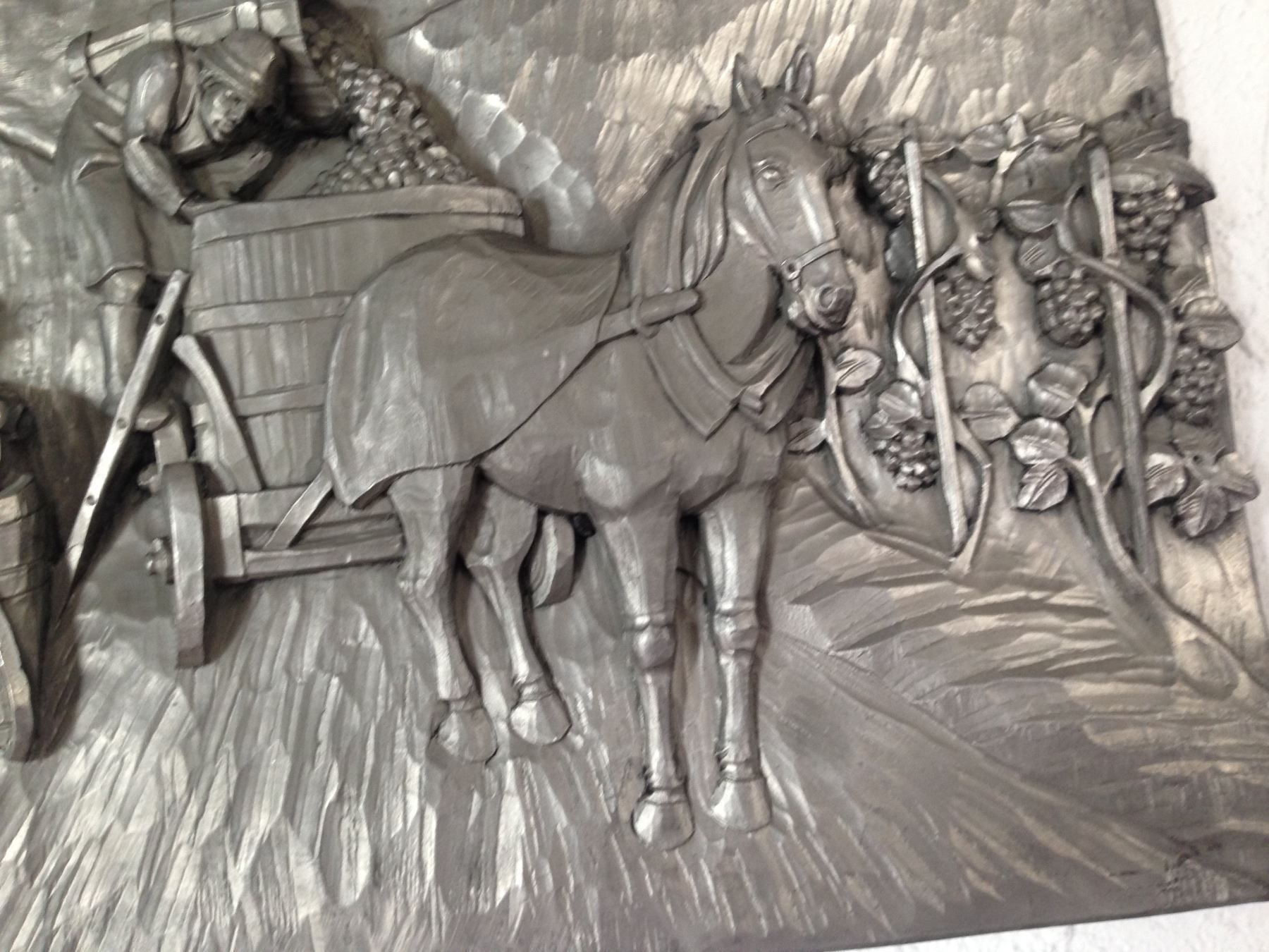 Poster & Bilder: ZINNRELIEF WINZER BEI DER WEINLESE 84cm – Neu (gemäss Beschreibung) aus Eschenbach von Alicekunst 5