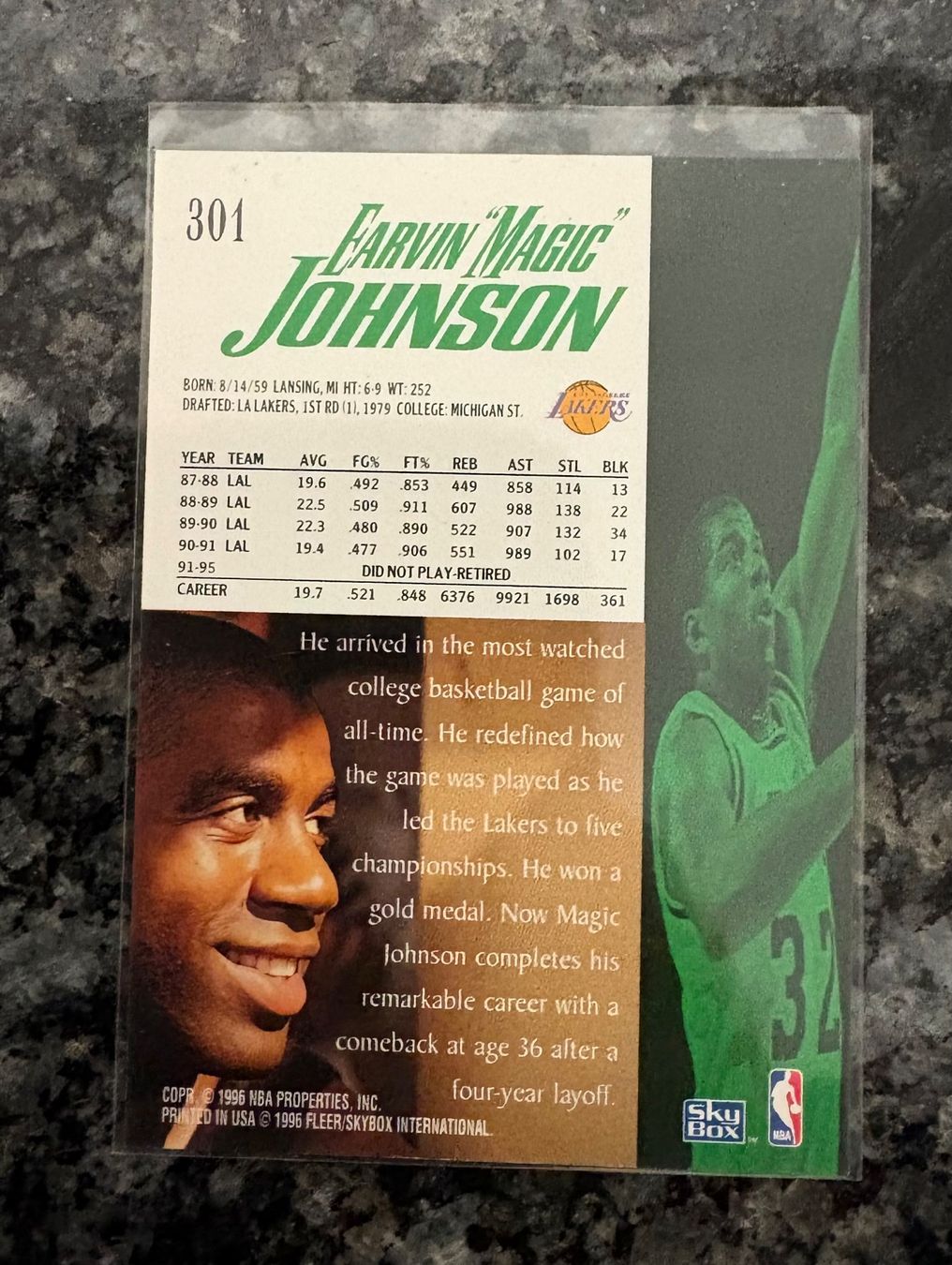 Nba Sammelbilder & Trading cards: NBA Magic Johnson Skybox 95/96 Card – Neu (gemäss Beschreibung) aus Muttenz von joba23 1