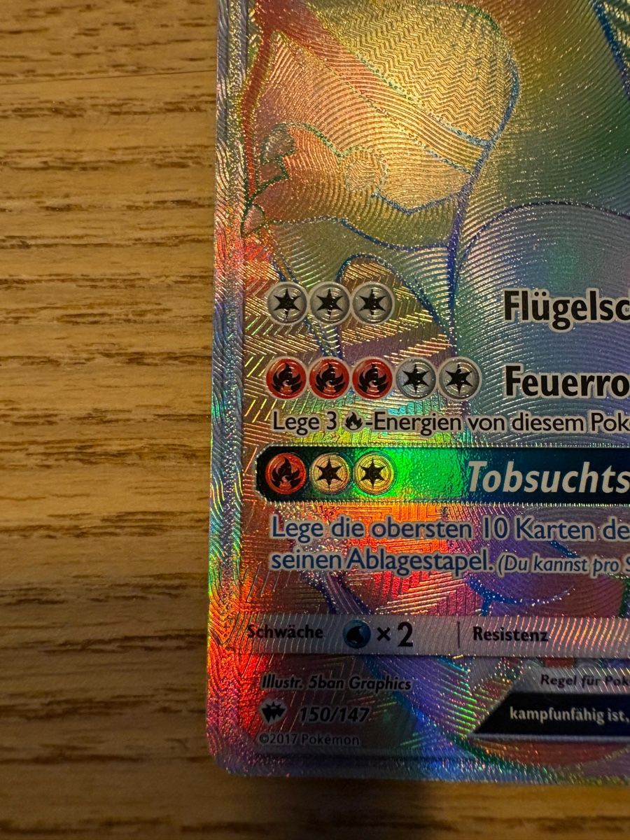Pokémon Carte collezionabili: Glurak gx rainbow 150/147 – Nuovo (secondo la descrizione) da Fulenbach venduto da Goldeffect 3