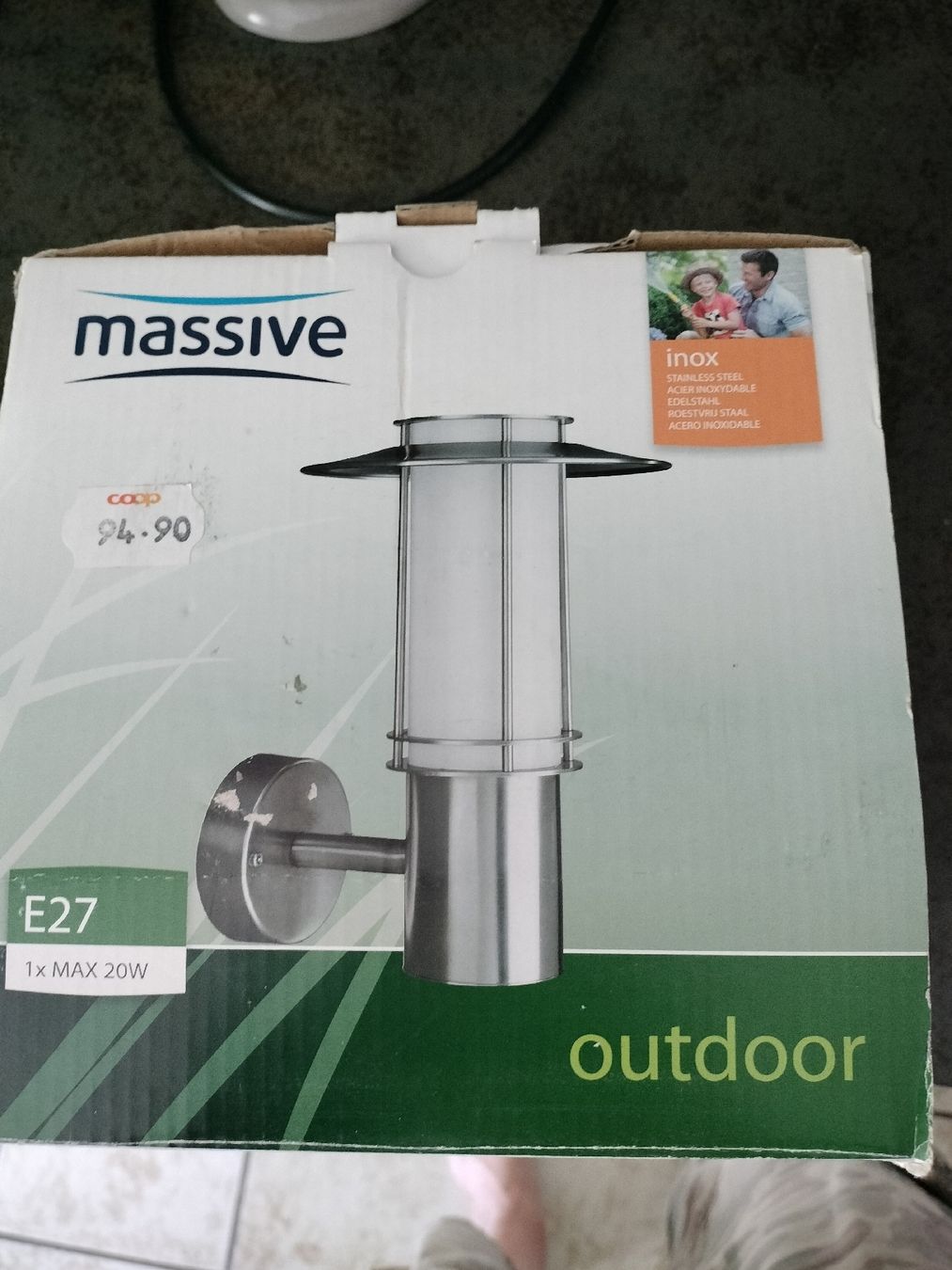 Lampen: Massive Monaco Aussenleuchte Edelstahl  270mm – Neu und originalverpackt aus Kefikon TG von Wmitch 1