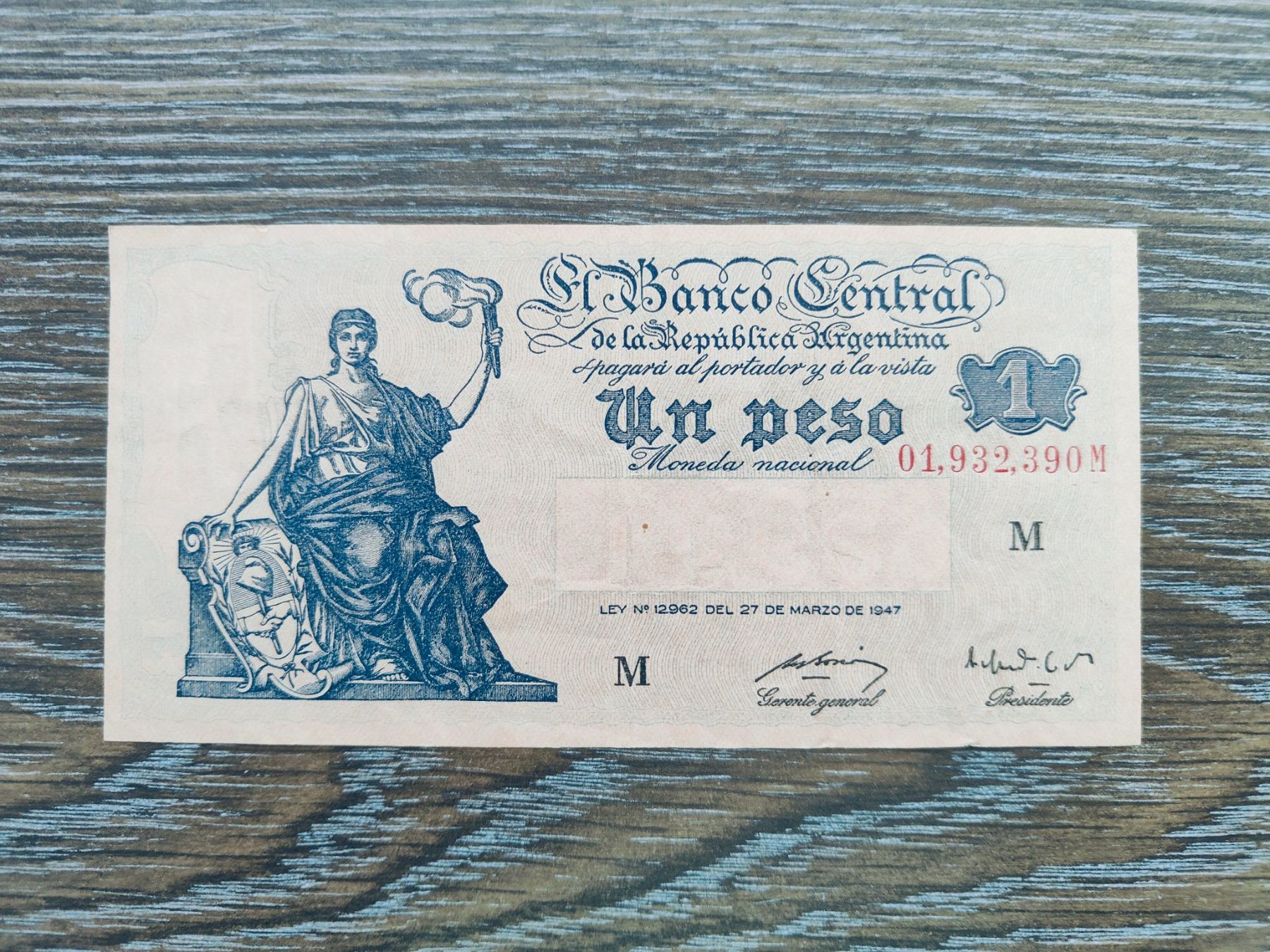 Banconote: Argentinien 1 Peso L.1947 !!!!!!!! – Usato da Flaach venduto da Lonzo99