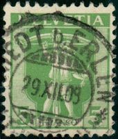 CH - Tellknabe - SBK Nr. 102 - Vollstempel Riedt b Erlen TG