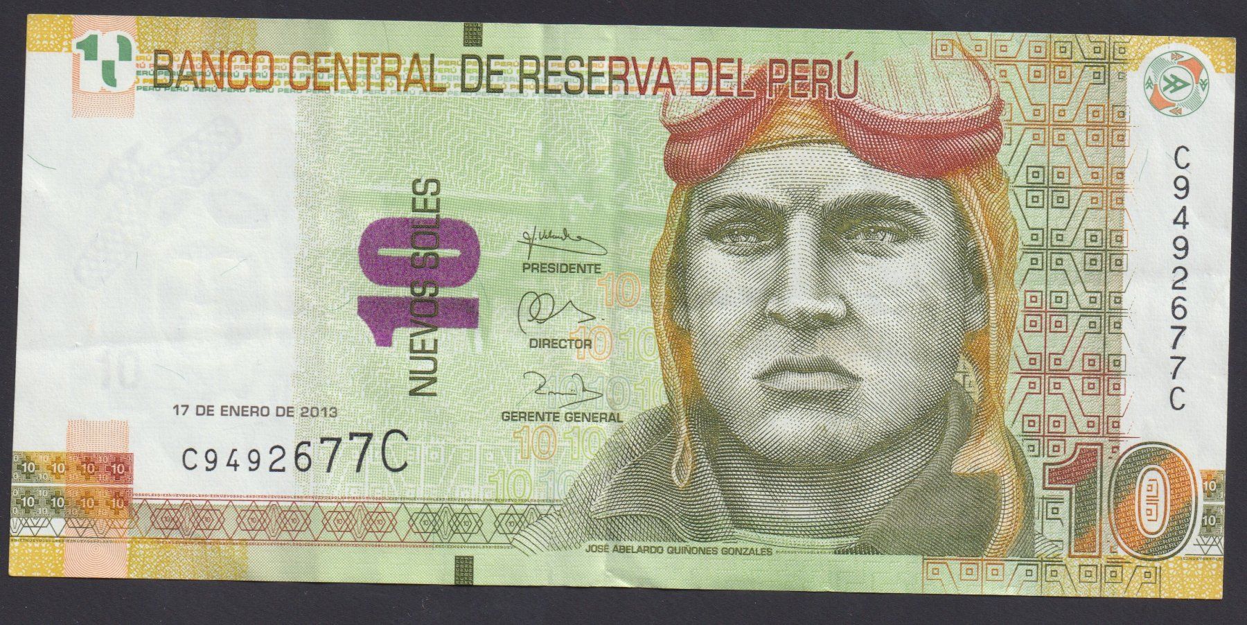 Banknoten: Peru 10 Soles 2013 – Gebraucht aus Brugg AG von banknoten_muesli