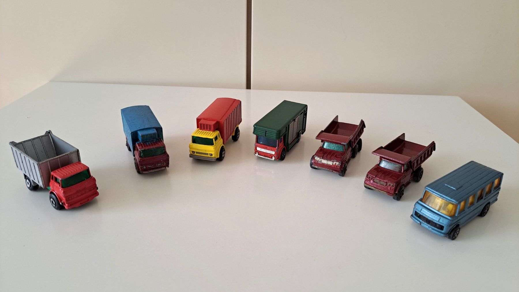 Matchbox Modellini d'auto: Alte Modellautrucker - 6 x Matchbox + 1 x Corgi – Usato da Affoltern am Albis venduto da saminou01 3
