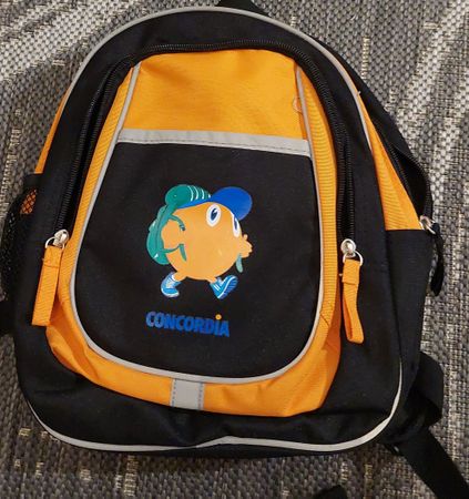Kinder Rucksack Concordia orange/schwarz Neu