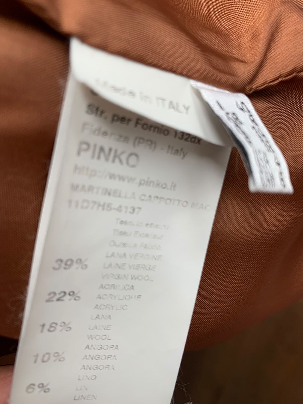 Pinko Cappotti: PINKO manteau taille S – Usato da Morges venduto da Imade1 6