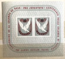 1945 / Basler Taube Block W23 Postfrich  ** Kat.100