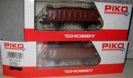 2x Pico 57702 Offener Güterwagen, DC, DB, Ep.III, OVP