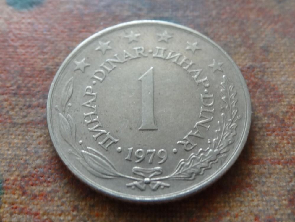 Tutti le monete: YOUGOSLAVIE  1  Dinar  1979 – Usato da Romanel-sur-Lausanne venduto da Swift13