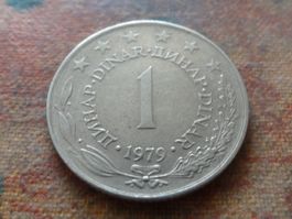 YOUGOSLAVIE  1  Dinar  1979