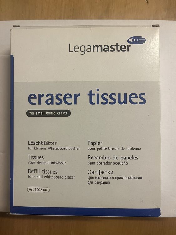 Legamaster Eraser Tissues Löschblätter Whiteboard (Neu (gemäss ...
