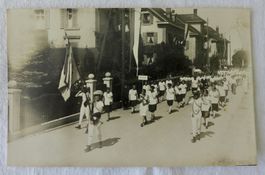 FOTO AK ZÜRICH ALTSTETTEN, Strassenpartie, Turnverein Bauma