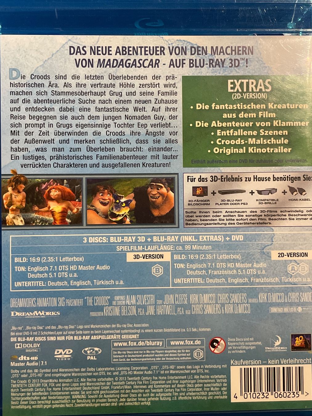 Alle DVDs: Die Croods  3D   (3 disc Edition) – Gebraucht aus Waldenburg von Gonzo8 1