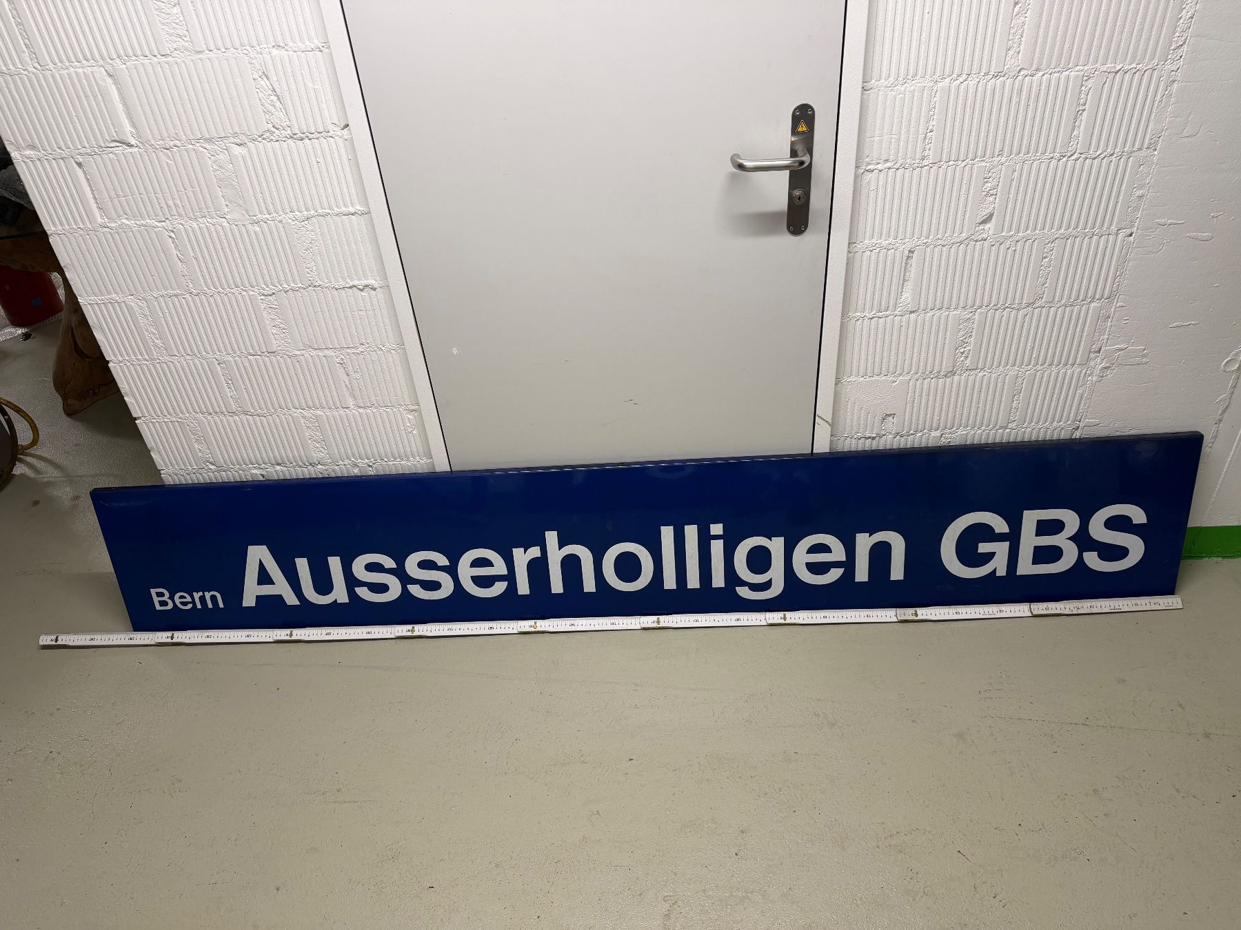 SBB/CFF/FFS Insegne: Emaille SBB Zug Original Schild – Usato da Burgdorf venduto da lea_99hp 1