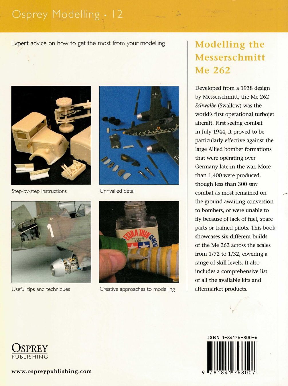 Libri: Osprey Nr,12 Modelling the Messerschmitt Me262 – Usato da Basel venduto da Dogana 1