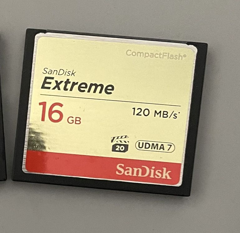 Sandisk Extreme Pro CompactFlash 16 GB UDMA7 120MB/S | Kaufen auf Ricardo