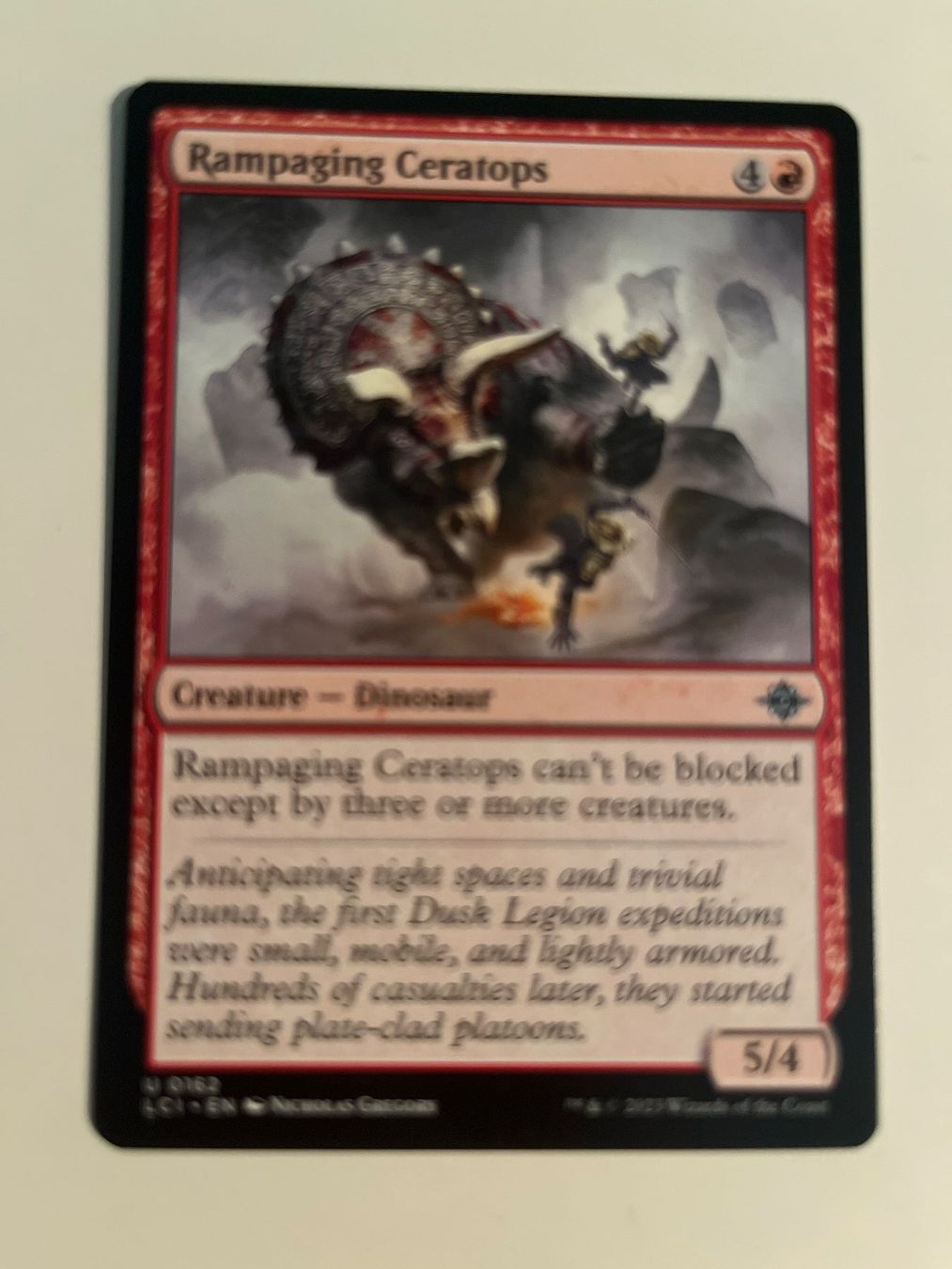 Magic The Gathering Carte collezionabili: 1 x Rampaging Ceratops - Magic: The Gathering - MtG – Usato da Kriens venduto da Shadi1980
