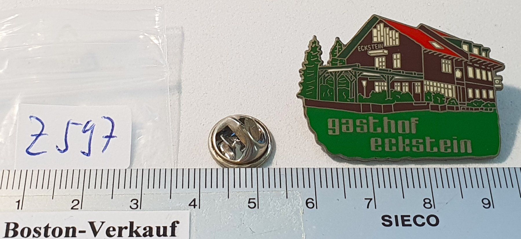Placchette & Badge: Z597 - Pin Gasthaus ECKSTEIN – Usato da Reinach BL venduto da Boston-Verkauf 1