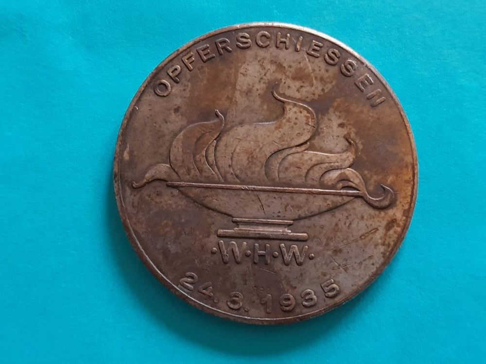 Medaillen: Medaille 1935, Opferschiessen, 40mm – Gebraucht aus Aarau von Reto_BA_01