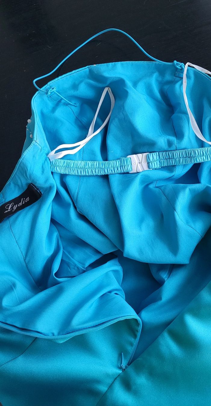 Vestiti: Abendkleid Türkis Gr.36 – Usato da SCHÜBELBACH venduto da CoKaHa 3