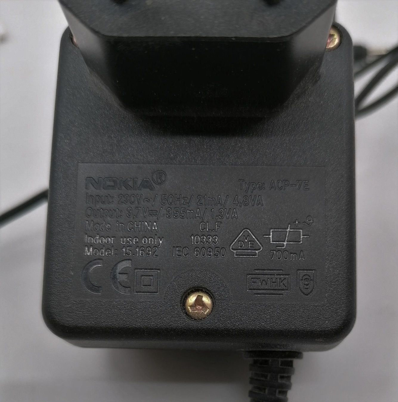 Nokia Caricabatterie: Nokia Ladegerät ACP-7E – Usato da St. Gallen venduto da babinos01