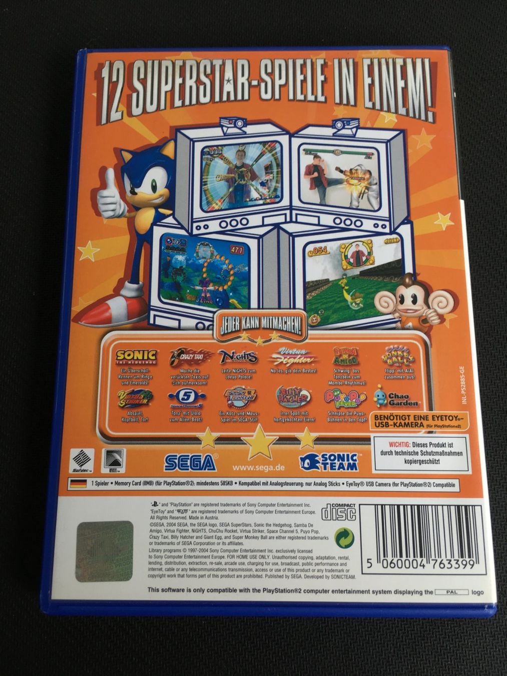Sony Giochi: Sega Superstars - PS2 Playstation 2 – Usato da St.Gallen venduto da sjosjo 1