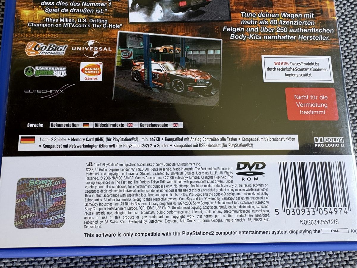Sony Spiele: PS2 fast and the furious NEU – Neu (gemäss Beschreibung) aus Herzogenbuchsee von warrior77 2