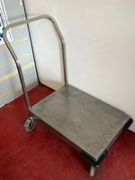 Transportwagen aus Chromstahl 80x54x100 cm