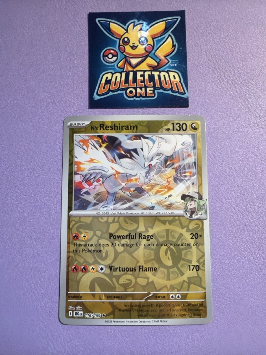 Pokémon Carte collezionabili: Pokemon N's Reshiram Reverse Holo Top Artwork – Nuovo (secondo la descrizione) da Lommiswil venduto da CollectorOne