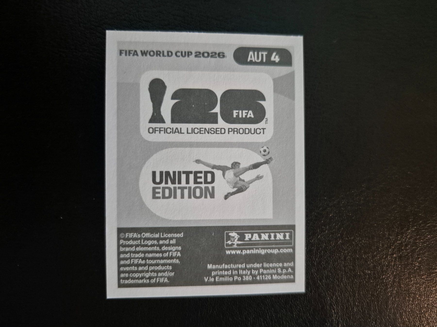 Panini Sammelbilder & Trading cards: Panini WM 26 AUT 4 – Neu (gemäss Beschreibung) aus Rorschacherberg von AJ3108 1