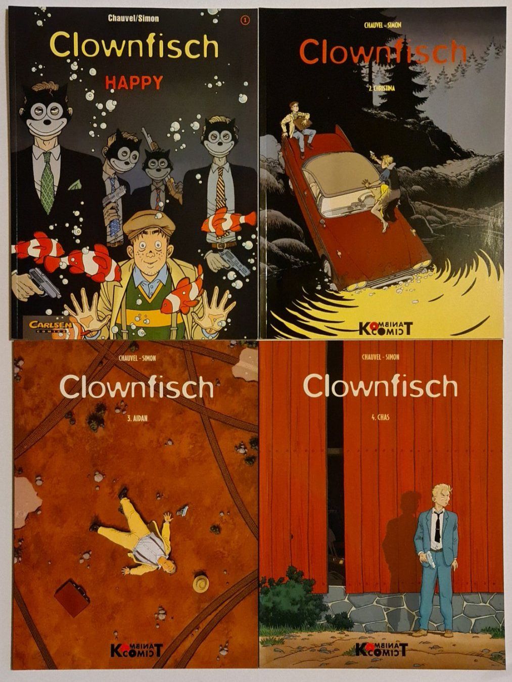Fumetti: Clownfisch Comics 1-4, Carlsen Comics – Usato da Aesch BL venduto da pri_fp8t