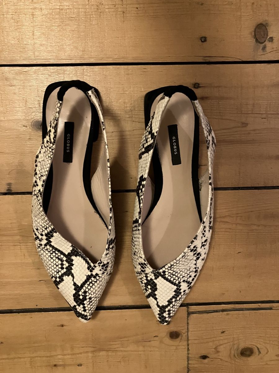 Globus Chaussures femmes: Leder Slingback Schlange, Grösse 40 – D'occasion à Basel par car_77z2