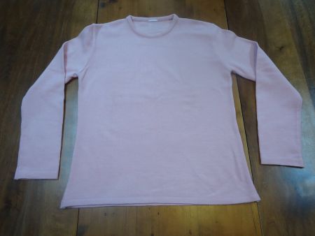 Pull femme en maille rose - 46