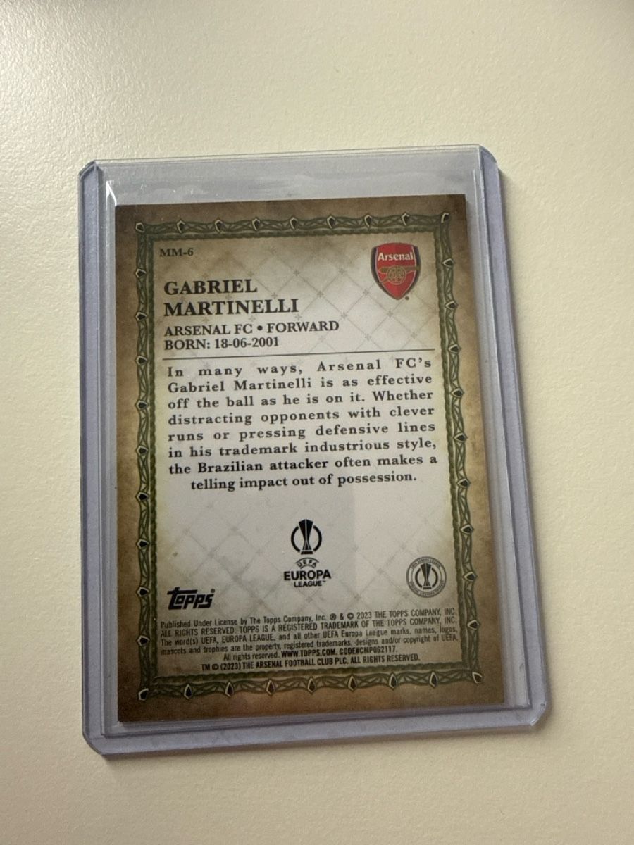 Carte collezionabili: Gabriel Martinelli, Arsenal, Merlin – Usato da Bäretswil venduto da pu0_7rmv 1